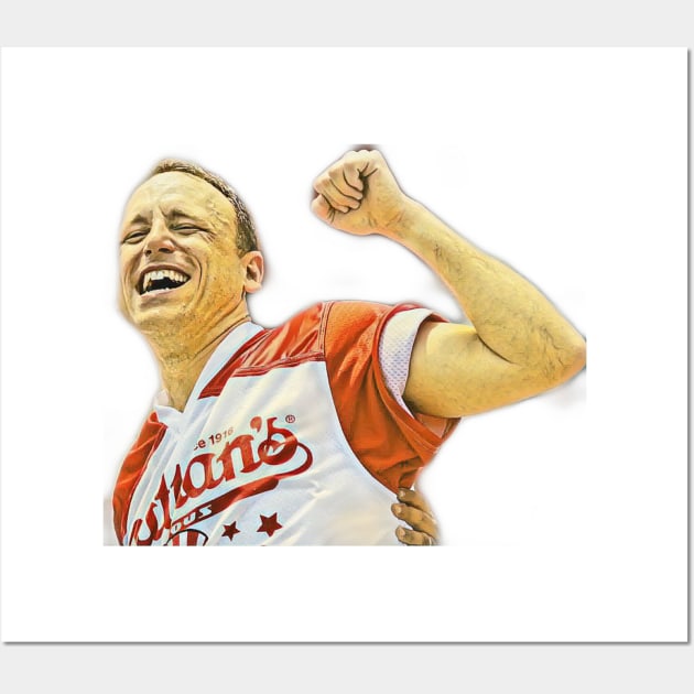 joey chestnut Wall Art by ERRAMSHOP